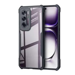 【XUNDD 訊迪】OPPO Reno12 軍事防摔 鏡頭全包覆 清透保護手機殼-夜幕黑