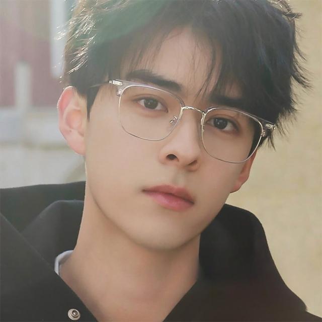 【MoonDy】眼鏡 鏡架 鏡框 文青眼鏡 女生眼鏡 半框鏡架 男生眼鏡 高顏值 眉毛架鏡框 小臉