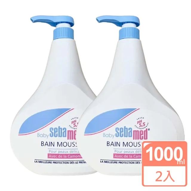 【SEBAMED】嬰兒泡泡浴露1000ml二入組(平行輸入)