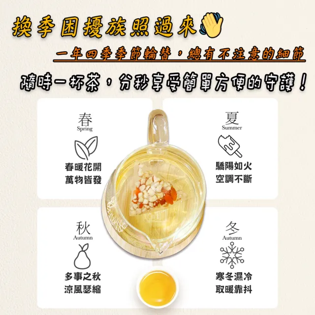 【蔘大王】黃耆安迪茶包X6組（6gX10入/組）長效期版(黃耆紅棗枸杞茶包 調整體質 增強體力)