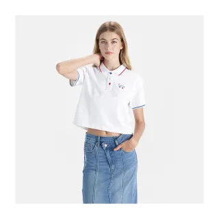 【LEVIS 官方旗艦】女款 巴黎浪漫短版 Polo衫 巴黎浪漫系列 人氣新品 0023U-0000