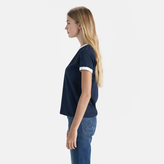 【LEVIS 官方旗艦】女款 三色 LOGO Batwing Tee  巴黎浪漫系列 人氣新品 0023O-0001