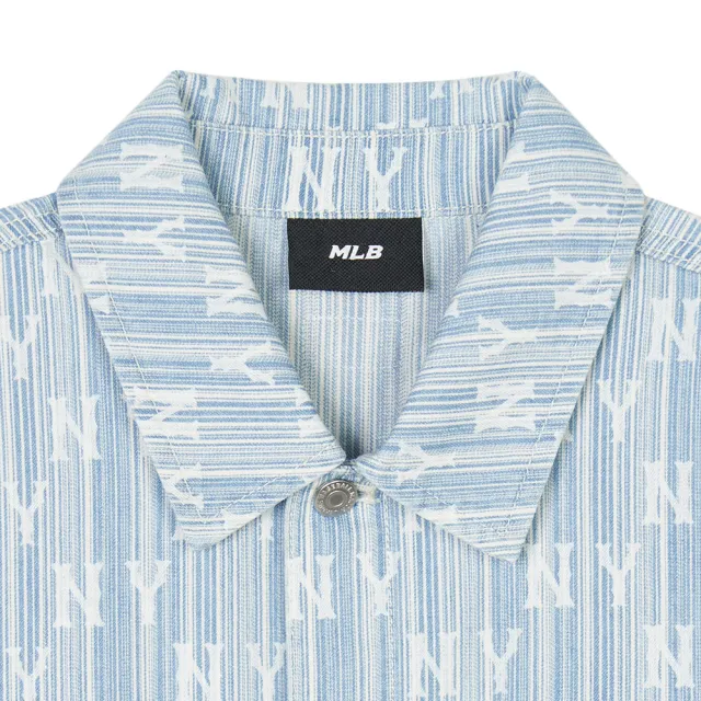 【MLB】牛仔丹寧襯衫 MONOGRAM系列 紐約洋基隊(3ADRM1043-50BLL)