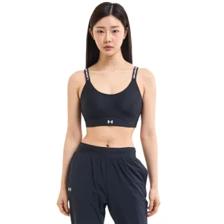 【UNDER ARMOUR】UA官方直營 女 Infinity 中衝擊運動內衣_1384123-001(黑)
