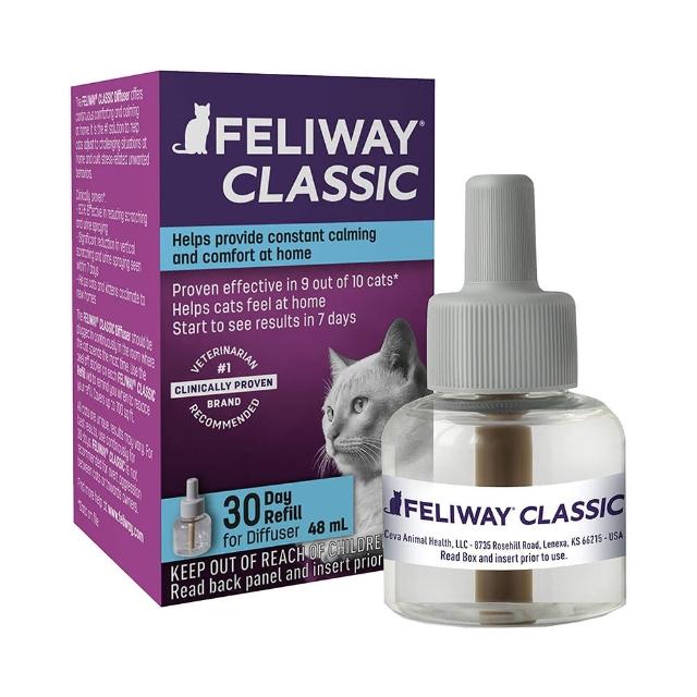 【FELIWAY】法國貓咪費洛蒙插電組補充瓶48ml ×2入組(經典款、多貓好朋友、貓咪費洛蒙)