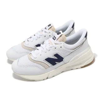 【NEW BALANCE】休閒鞋 997R 男鞋 女鞋 白 米白 藍 皮革 緩衝 情侶鞋 NB(U997RGC-D)