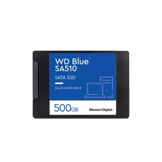 【WD 威騰】搭外接盒 ★ WD BLUE 藍標 SA510 500G SATA ssd固態硬碟 5年保(WDS500G3B0A)