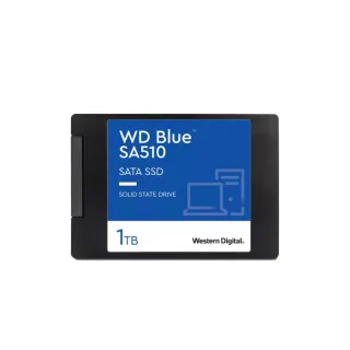 【WD 威騰】搭外接盒 ★ WD BLUE 藍標 SA510 1TB SATA ssd固態硬碟 5年保 (WDS100T3B0A)