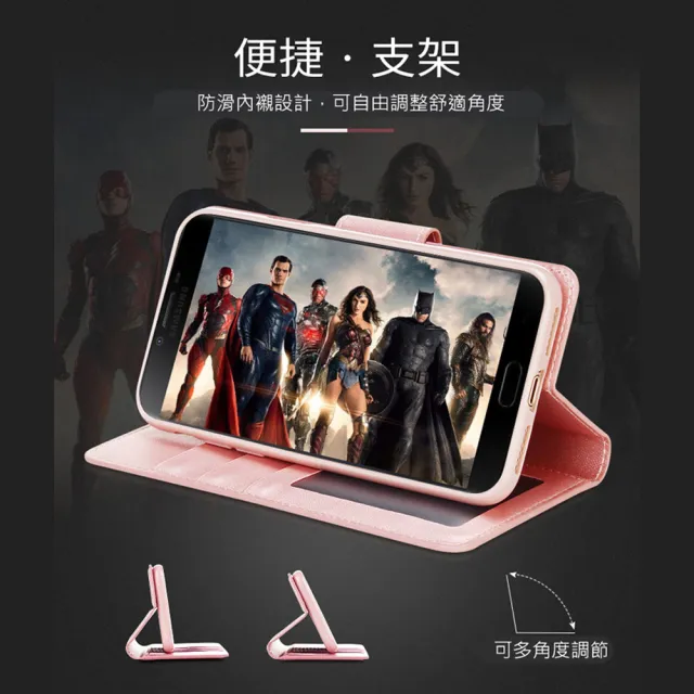 【Hanman 韓曼】OPPO Reno10 / Reno10 Pro 5G 柔軟羊皮觸感皮套 防滑內襯可多角度調節支架手機殼/保護套