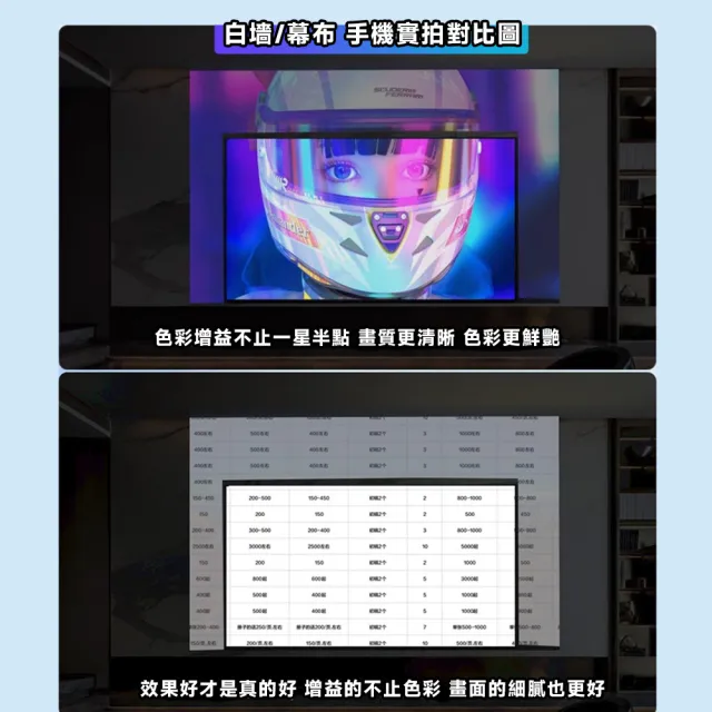 星優居家 布幕 投影布幕 金屬布幕 抗光幕布 投影機布幕(4K Ultra畫質/72寸16:9)