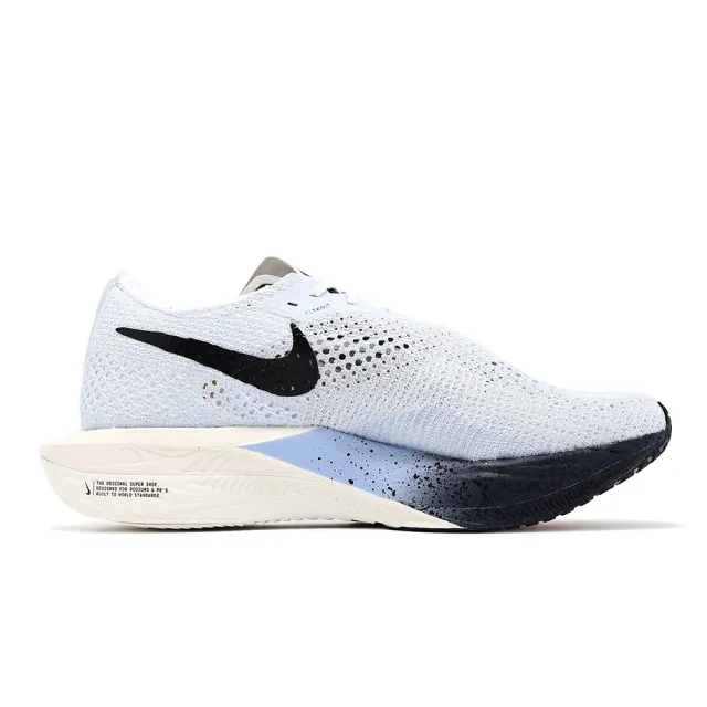 【NIKE 耐吉】競速跑鞋 ZoomX Vaporfly Next% 3 男鞋 水藍 輕量 回彈 碳板 運動鞋(HJ9079-100)