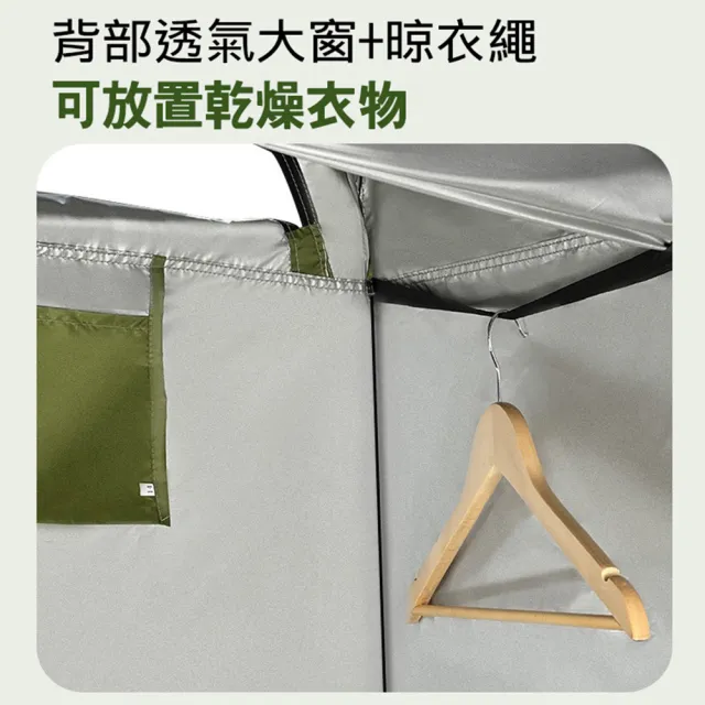 【寶盒百貨】塗銀防水 秒開露營衛浴 更衣帳篷 行動廁所(露營帳篷 戶外簡易帳篷 野餐  露營淋浴 釣魚遮陽)