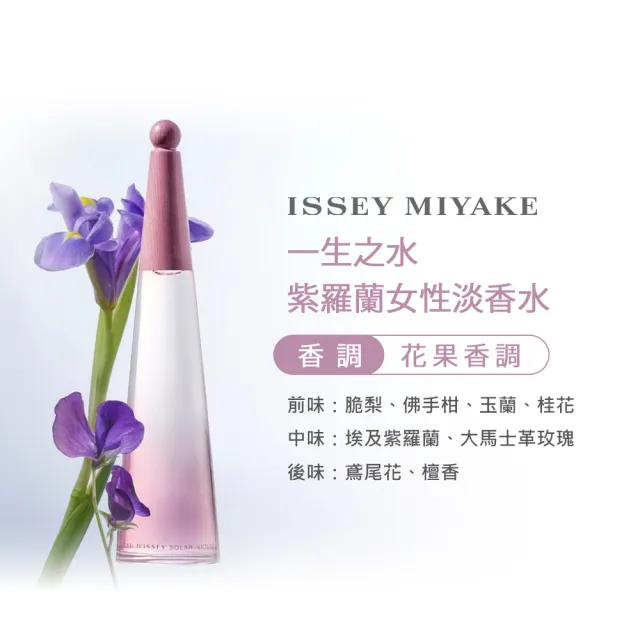 【ISSEY MIYAKE 三宅一生】一生之水紫羅蘭女性淡香水100ml(專櫃公司貨)