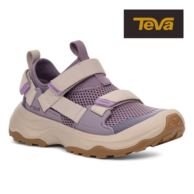 TEVA 雙11☆女護趾涼鞋 水陸兩棲護趾運動涼鞋/雨鞋/水鞋 Outflow Universal 原廠(灰嶺紫-TV1136310GYR)