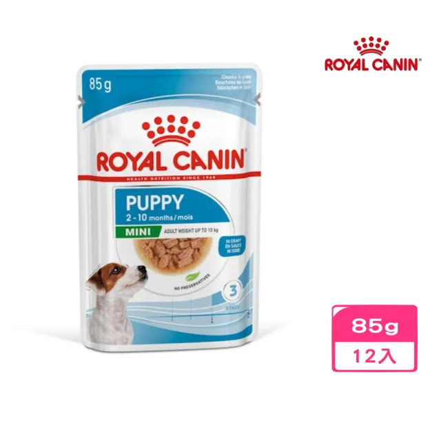 【ROYAL 法國皇家】小型幼犬主食濕糧 MNPW 85g*12入組(狗糧、狗餐包、狗濕糧)