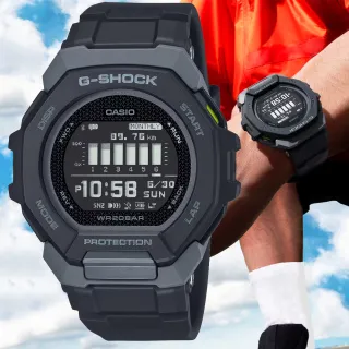 【CASIO 卡西歐】G-SHOCK 藍牙連線 多功能運動腕錶 禮物推薦 送禮首選(GBD-300-1)