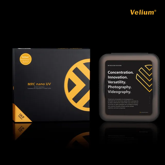 【Velium】MRC nano 8K 多層奈米鍍膜 高透度高精度 49mm UV 保護鏡(總代理公司貨)