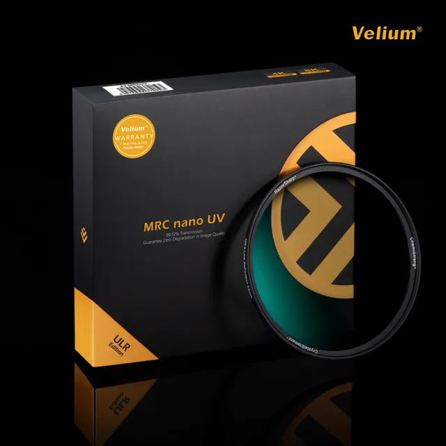 【Velium】MRC nano 8K 多層奈米鍍膜 高透度高精度 58mm UV 保護鏡(總代理公司貨)