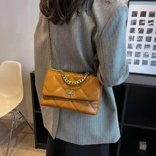 【LEEHER】真皮包包  女生/包包/側背包/肩背包/小香風包包/菱格包/雲朵包/鏈條包/白色包包