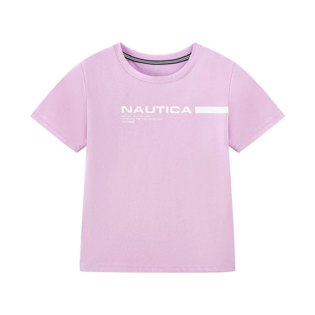 NAUTICA KIDS 淺藍印字軟牛仔短褲(Nautica