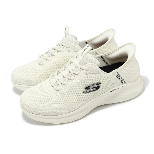 SKECHERSSKECHERS 休閒鞋 Skech-Lite Pro-Primebase Slip-Ins 男鞋 寬楦 米白 黑 懶人鞋(232466-WOFWT)