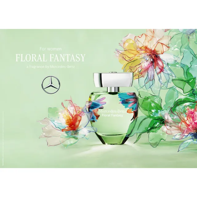 【Mercedes-Benz 賓士】綠意花境女性淡香水90ml(專櫃公司貨)