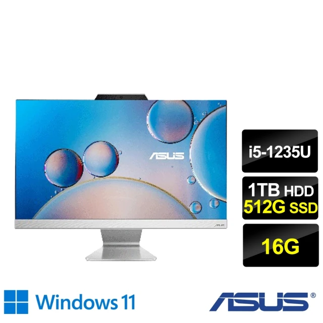 ASUS 華碩 福利品 24型i5十核液晶電腦(i5-1235U/16G/1T+512G/W11/A3402WBAK-1235WA015W)