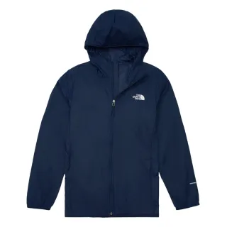 【The North Face 官方旗艦】北面男款藍色UPF防曬連帽外套｜87V68K2(抗UV)