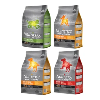 【Nutrience 紐崔斯】INFUSION天然犬寵糧系列/2.27kg(成犬飼料、全齡犬飼料、添加益生菌、WDJ)