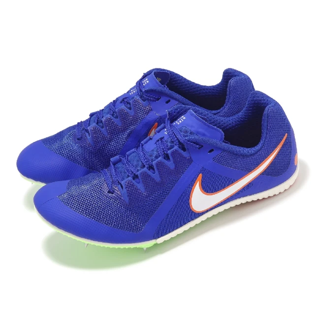 NIKE 耐吉 田徑釘鞋 Zoom Rival Multi 男鞋 藍 白 可換釘 氣墊 緩衝 運動鞋(DC8749-401)