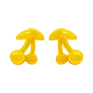 【葳絲姬金飾】9999純黃金耳針/耳環 櫻桃-0.33錢±3厘