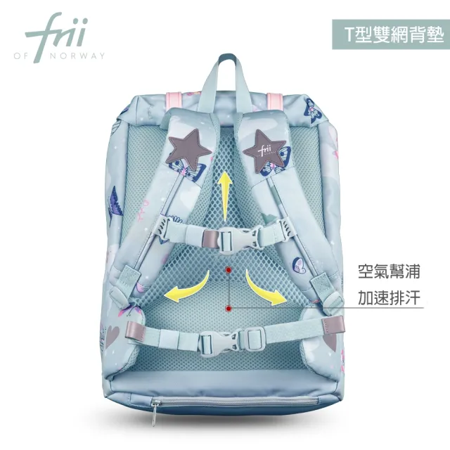 【Frii】22L 750g｜超羽量護脊書包｜共四色(Frii自由想像精選 幼稚園中班-小三/適用身高100-145cm)