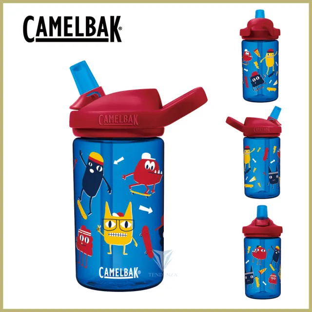 【CAMELBAK】400ml eddy+ 兒童吸管運動水瓶(公司貨/多喝水/兒童水壺/防塵蓋)