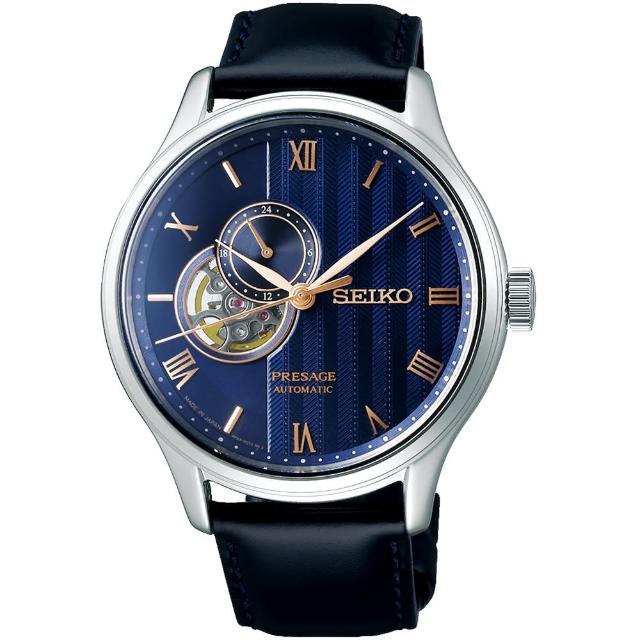 【SEIKO 精工】Presage 夜櫻 機械錶 母親節 禮物 送禮(SSA421J1/4R39-00W0B)
