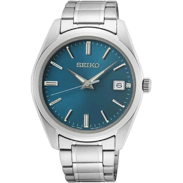 SEIKO 精工 CS 城市簡約手錶-40.2mm 送行動電源 畢業禮物(SUR525P1/6N52-00A0U)