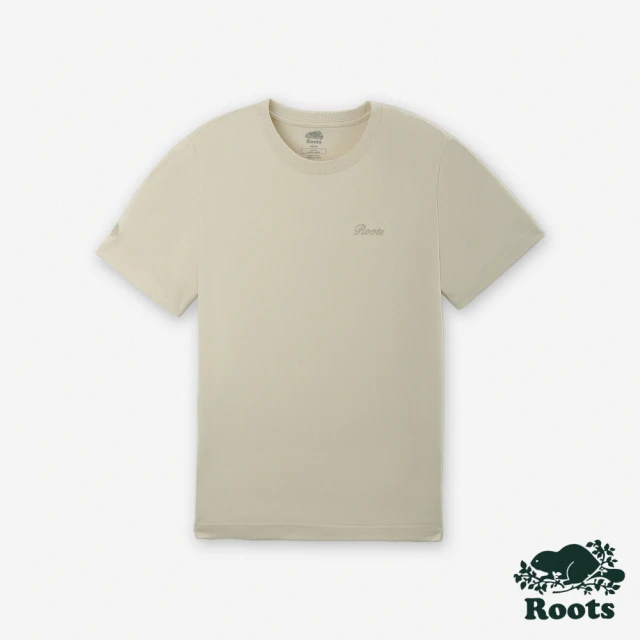 Roots Roots男裝- ROOTS TONAL SLIM 短袖上衣(米白色)