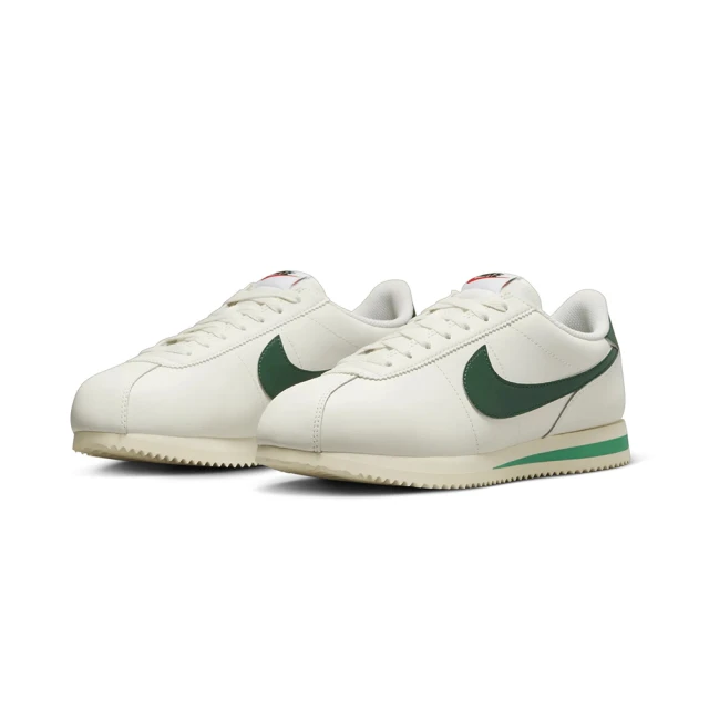 NIKE 耐吉 W Nike Cortez Gorge Green 阿甘鞋 奶油白綠 DN1791-101(復古 皮革 緩衝 休閒鞋 運動鞋 女鞋)