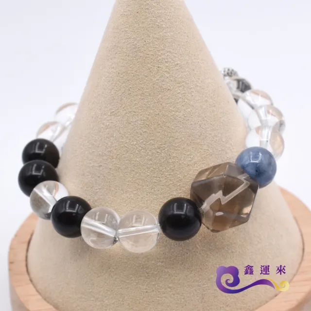 【鑫運來】◎茶晶金曜白水晶手鍊