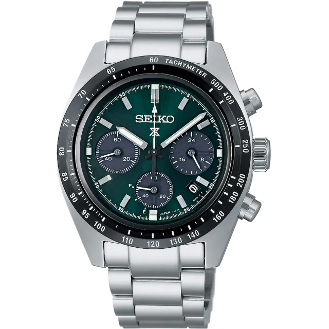 【SEIKO 精工】Prospex SPEEDTIMER 森林熊貓 太陽能三眼計時手錶 母親節 禮物 送禮(SSC933P1/V192-0AF0G)