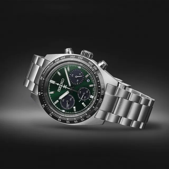 【SEIKO 精工】Prospex SPEEDTIMER 森林熊貓 太陽能三眼計時手錶 開學禮 送禮 推薦(SSC933P1/V192-0AF0G)