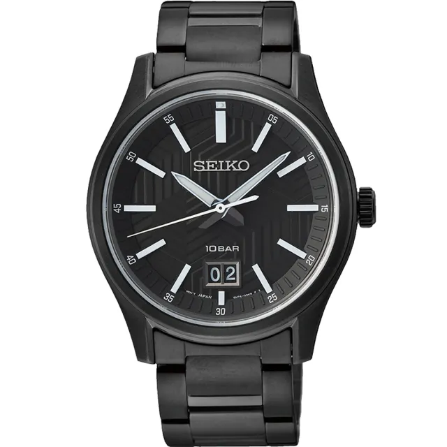 【SEIKO 精工】CS系列 輪胎紋大日期手錶-39.5mm 送6入手錶收藏盒(SUR515P1/6N76-00K0SD)