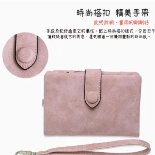 【MoonDy】包包 麂皮磨砂觸感 女皮包 超級收納 女錢包 中夾 小錢包 小錢包女 零錢包 女生 