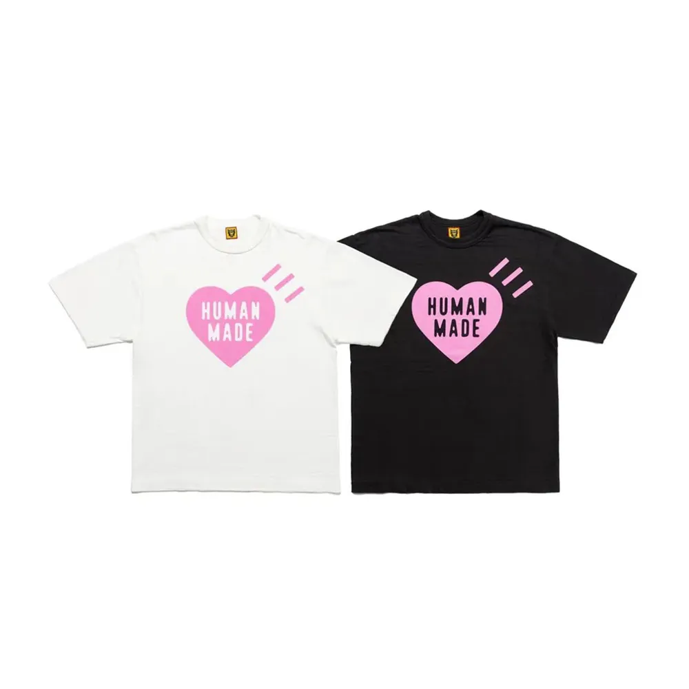 Human Made Heart T-Shirt 白粉原宿限定HM26TE018(T-shirt T恤短