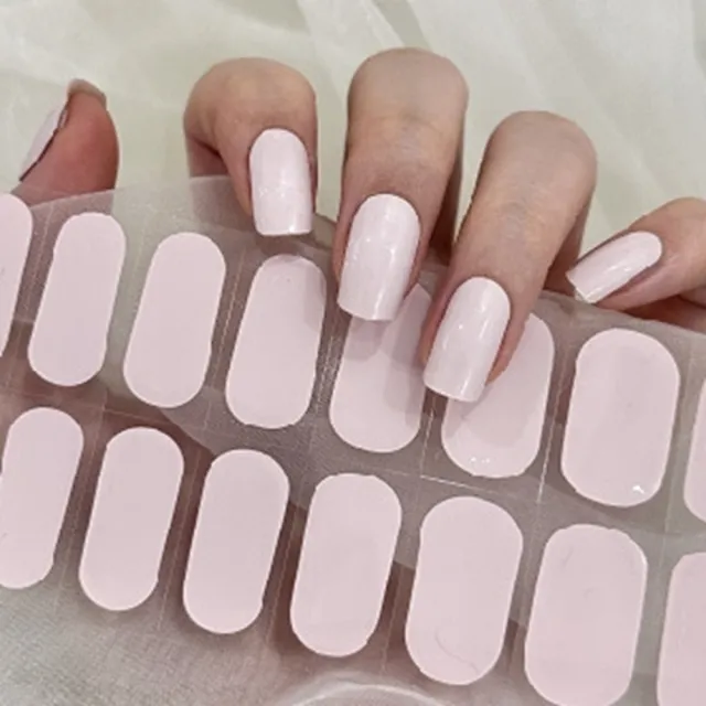 【Porabella】ins風美甲貼片 粉色系美甲貼 穿戴甲 指甲貼 假指甲 指甲片 凝膠貼片 韓版光療美甲 免照燈