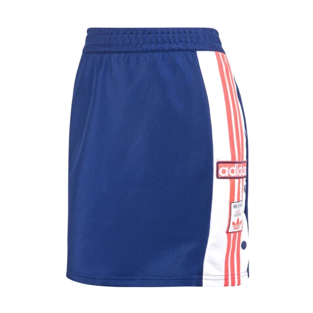 adidas 愛迪達 Adibrk Skirt 女 短裙 運動 休閒 三葉草 合身 排扣 藍(IU2469)