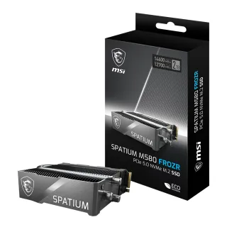 【MSI 微星】SPATIUM M580 FROZR 2TB M.2 2280 PCIe 5.0 ssd固態硬碟 含散熱器(讀14600M/寫12700M)