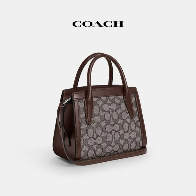 【COACH蔻馳官方直營】ANDREA CARRYALL 經典Logo肩背包-橡木色/楓棕色(CT766)