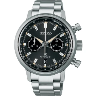 【SEIKO 精工】Prospex 熊貓錶 黑熊 SPEEDTIMER 機械計時錶 520禮物 送禮(SRQ037J1/8R46-00B0D)