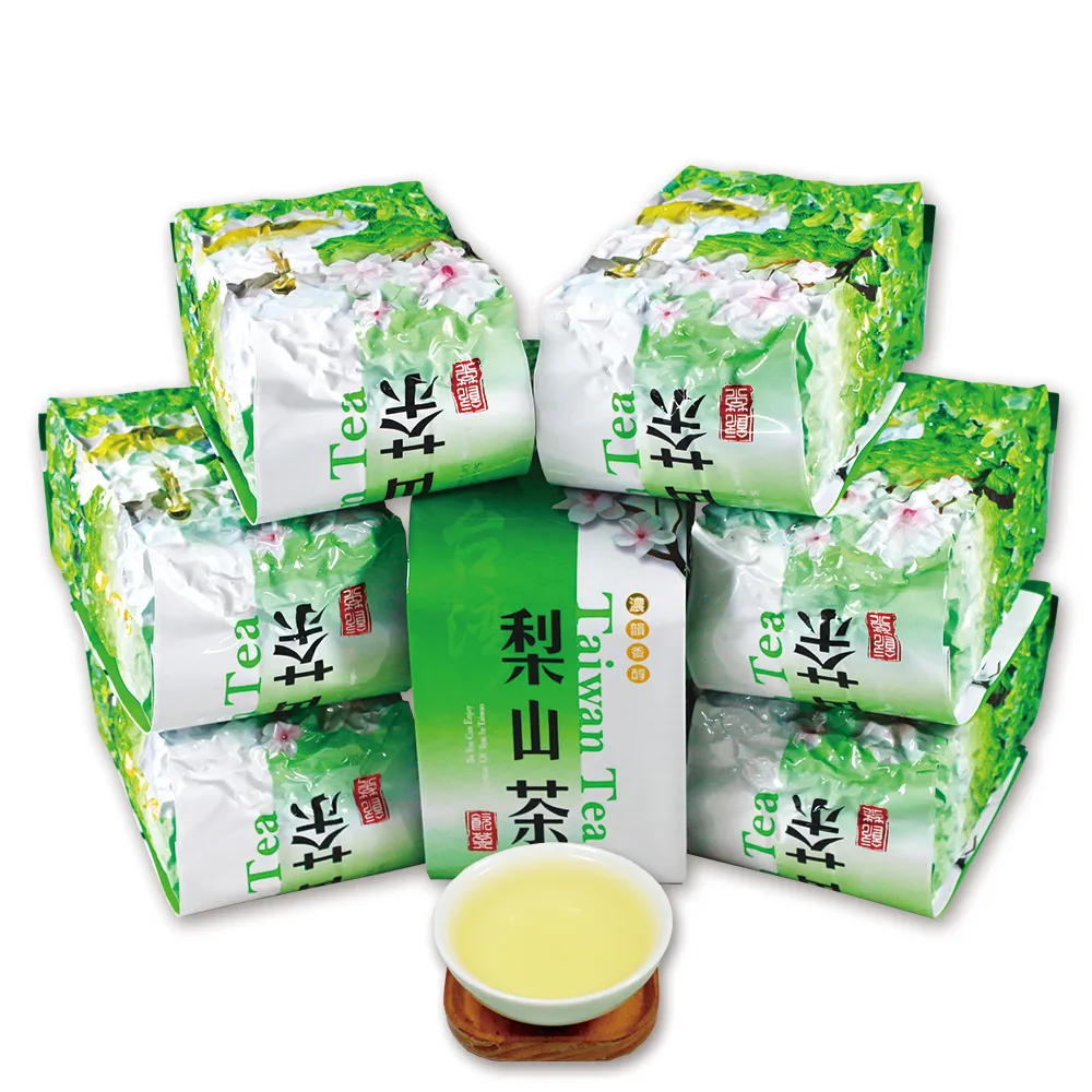 【龍源茶品】梨山香高味鮮烏龍茶8包組(150g/包-共2斤;附提袋;生青茶;無焙火;微發酵)