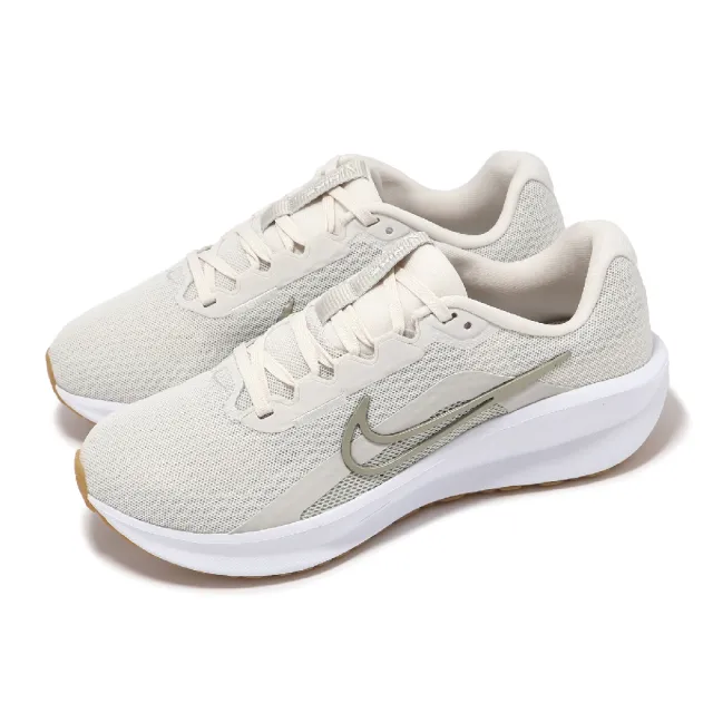 【NIKE 耐吉】慢跑鞋 Wmns Downshifter 13 女鞋 米白 綠 基本款 運動鞋(FD6476-010)